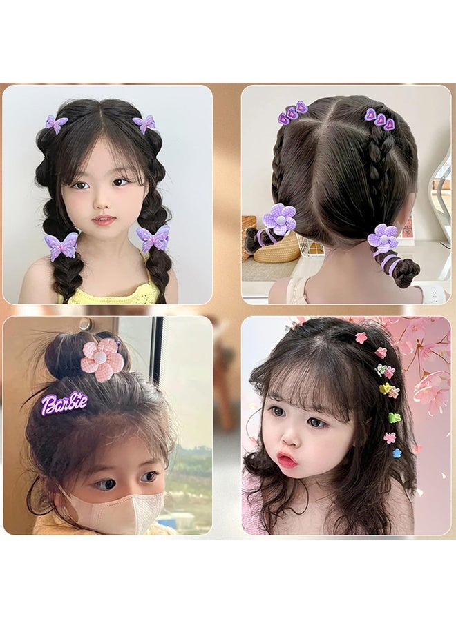 بيوينتي مجموعة ملحقات الشعر ، مجموعة لباس الشعر للبنات مع صندوق المجوهرات ، روابط الشعر ، مقاطع الشعر ، مجموعة ألعاب الأميرة الفاخرة ، ألعاب هدية لسن 3 4 5 6 7 8 9 10 البنات الأطفال الصغار - Image 5